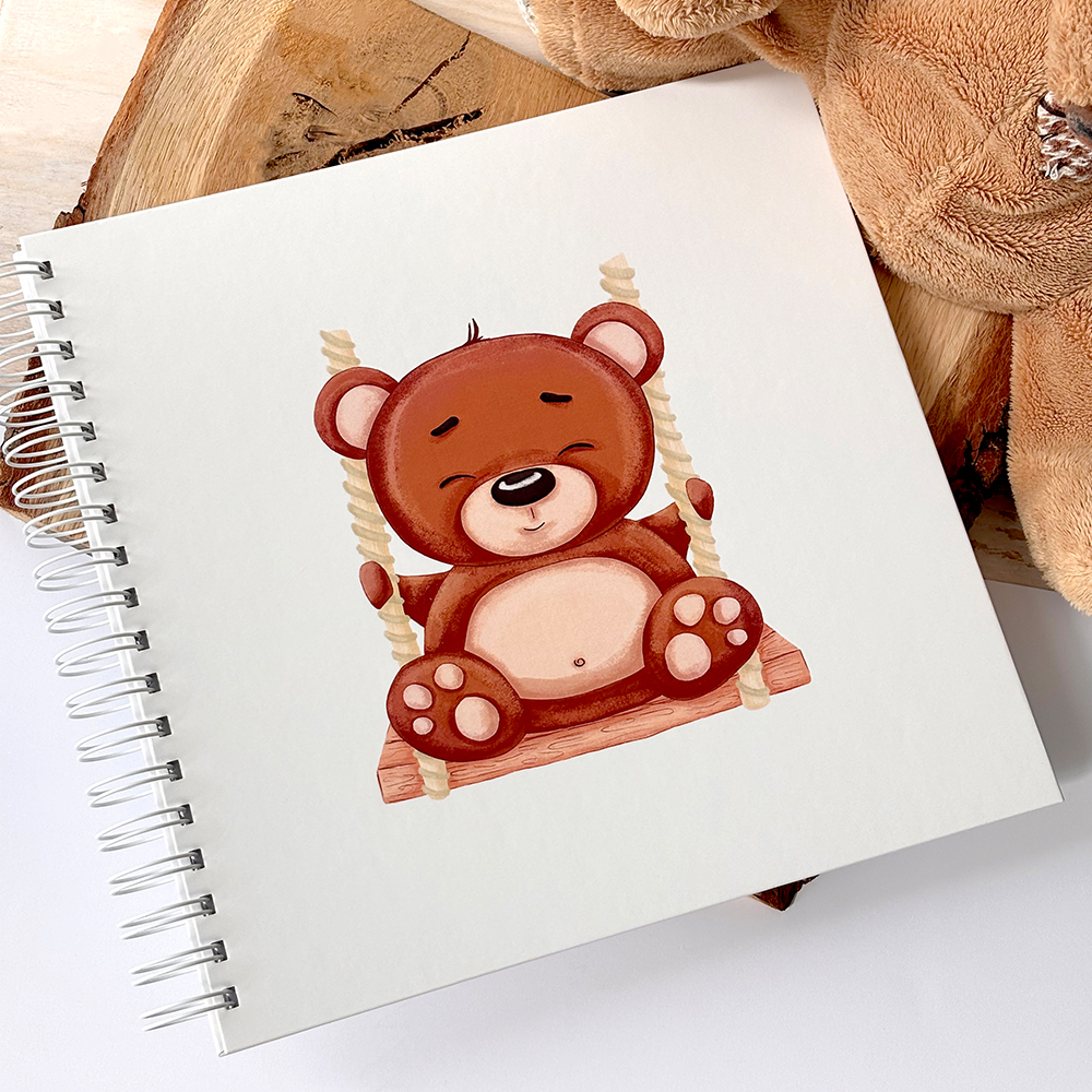 Album v pevné kroužkové vazbě Medvídek