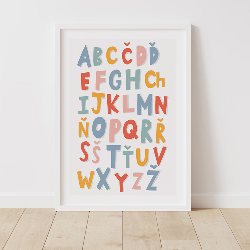 Abecední plakát – krásná dekorace i první krok k učení