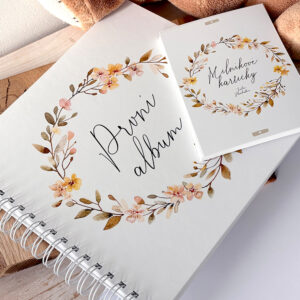 Moje první album & milníkové kartičky – sada pro první vzpomínky miminka