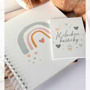 Moje první album & milníkové kartičky – sada pro první vzpomínky miminka