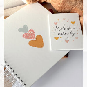 Moje první album & milníkové kartičky – sada pro první vzpomínky miminka