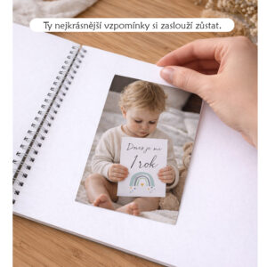 Milníkové kartičky pro děti od 1 do 10 let A6 zachycení milníků dítěte focení dítěte