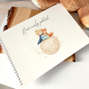 Album pro miminko Náš malý poklad – dětské fotoalbum s ilustrací – dárek k narození dítěte