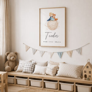 Personalizovaný plakát malý princ se jménem dítěte